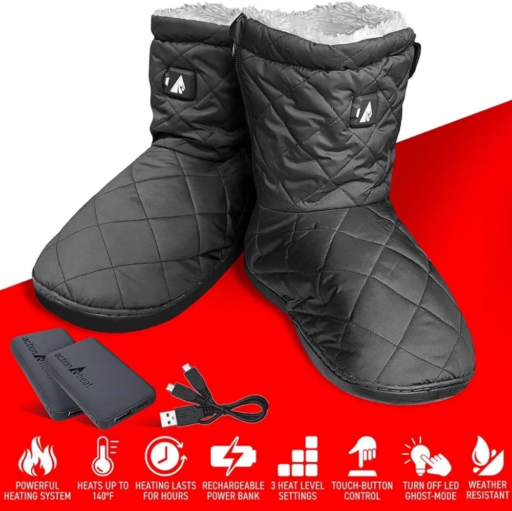 ActionHeat 5V Heated Boots for Indoors and Outdoors – Unisex Large NIB - Picture 5 of 7